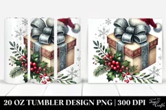 Washed Watercolor Present Clipart 20 Oz Tumbler Product Image 1