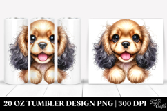 Watercolor Cocker Spaniel with Big Eyes 20 Oz Tumbler Product Image 1