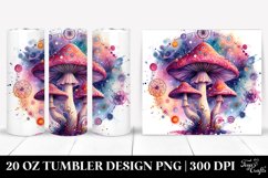 Vibrant Magical Celestial Mushroom Clipart Product Image 1