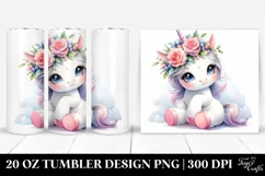 Cute Baby Unicorn | 20 Oz Tumbler Product Image 1