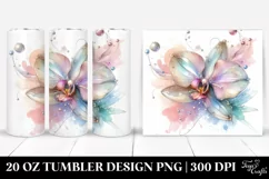 Abstract Shiny Orchid Clipart 20 Oz Tumbler Product Image 1