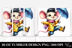 Cute Baby Mouse Excited 20 Oz Tumbler Product Image 1