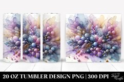 Tumbler with Lavender Splash | 20 oz Tumbler Product Image 1