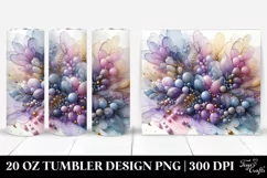 Tumbler with Lavender Splash | 20 oz Tumbler Product Image 1