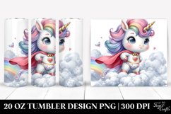 Baby Unicorn Posing Hero | 20 Oz Tumbler Product Image 1