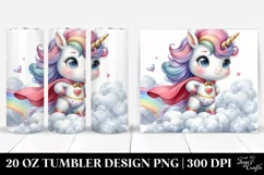 Baby Unicorn Posing Hero | 20 Oz Tumbler Product Image 1