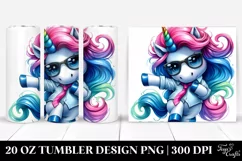 Funny Vibrant Unicorn | 20 oz Tumbler Product Image 1