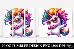 Funny Vibrant Unicorn | 20 oz Tumbler Product Image 1