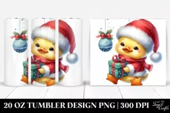 Cute Baby Duck Winter Tumbler Design Product Image 1