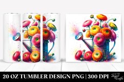 20 Oz Tumbler Sublimation | Colorful Watercolor Sprinkling Product Image 1