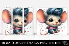 Cute Expressive Mouse 20 Oz Tumbler Product Image 1