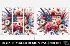 Washed Watercolor Flowers | 20 Oz Tumbler Product Image 1