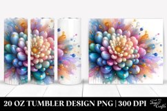 Tumbler with Chrysanthemum Splash | 20 oz Tumbler Product Image 1