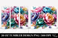 Detailed Peonies Tumbler | 20 oz Tumbler Product Image 1