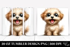 Crazy Looking Bichpoo Smiling | 20 Oz Tumbler Product Image 1