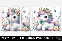 Cute Baby Unicorn | 20 Oz Tumbler Product Image 1
