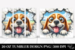 Crazy Watercolor Beagle | 20 oz Tumbler Product Image 1