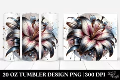 Detailed Glossy Lily | 20 Oz Tumbler Product Image 1