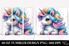 Baby Unicorn Cool Haircut | 20 Oz Tumbler Product Image 1