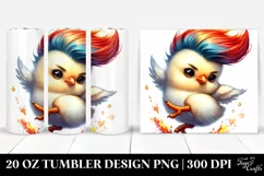 Cute Baby Chicken Jumping Funny | 20 oz Tumbler Product Image 1