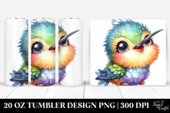 Colorful Baby Hummingbird Tumbler Product Image 1