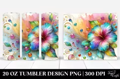 Colorful Hibiscus | 20 oz Tumbler Product Image 1