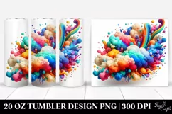 Colorful Vibrant Cloud | 20 Oz Tumbler Product Image 1