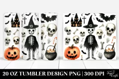 Simple Funny Halloween Skeleton 20 Oz Tumbler Product Image 1