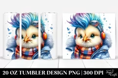 Baby Chicken with Umbrella 20 Oz Tumbler Product Image 1