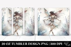 Boho Fairy Watercolor Clipart, Transparent 20 Oz Tumbler Product Image 1