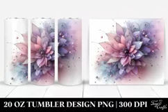 Abstract Lilac Tumbler | 20 oz Tumbler Product Image 1