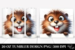 Crazy Watercolor Muskrat | 20 oz Tumbler Product Image 1
