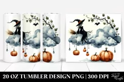 Simple Halloween Witch Tumbler | 20 oz Tumbler Product Image 1