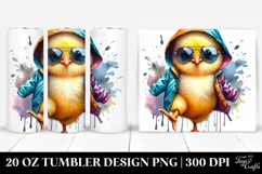 Cute Baby Chicken Dancing | 20 oz Tumbler Product Image 1