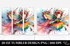 Funny Fairy Vibrant Drawing | 20 oz Tumbler Product Image 1