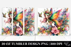 Funny Vibrant Fairy Drawing | 20 oz Tumbler Product Image 1