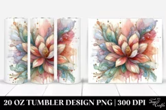 Abstract Pastel Wooden Magnolia Clipart Product Image 1