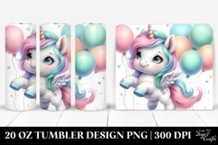 Baby Unicorn Dancing | 20 Oz Tumbler Product Image 1