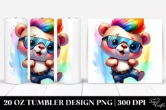 Cute Baby Bear Dancing | 20 oz Tumbler Product Image 1