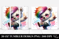 Cute Baby Bear Dancing | 20 oz Tumbler Product Image 1