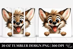 Funny Coyote Popping Eyes | 20 Oz Tumbler Product Image 1