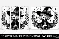 Excited Gothic Witch Tumbler | 20 oz Tumbler Product Image 1