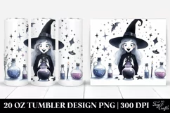 Excited Gothic Witch Tumbler | 20 oz Tumbler Product Image 1