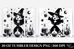 Excited Gothic Witch Tumbler | 20 oz Tumbler Product Image 1