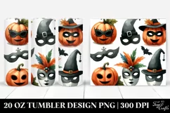 Simple Funny Masquerade Halloween 20 Oz Tumbler Product Image 1