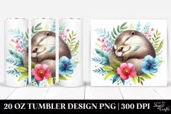 Colorful Otter Sleeping | 20 Oz Tumbler Product Image 1