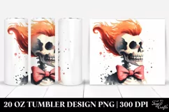 Simple Halloween Skull Tumbler | 20 oz Tumbler Product Image 1