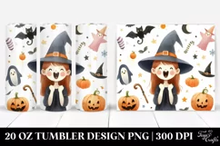 Excited Whimsical Witch Tumbler | 20 oz Tumbler Product Image 1