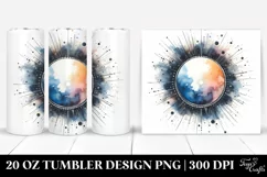 Abstract Sun Watercolor | 20 Oz Tumbler Product Image 1
