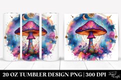 Vibrant Magical Celestial Mushroom Clipart Product Image 1